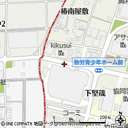 愛知県犬山市羽黒新田不二見坂周辺の地図