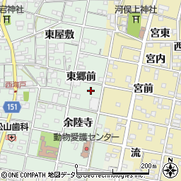 愛知県一宮市浅井町西海戸東郷前21周辺の地図