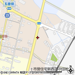 滋賀県高島市安曇川町五番領周辺の地図