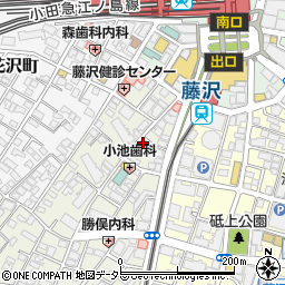 日本経済新聞　鵠沼販売所周辺の地図