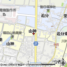 愛知県犬山市山神59周辺の地図