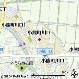 岐阜県羽島市小熊町川口36周辺の地図