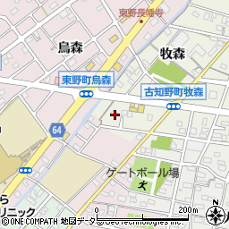 愛知県江南市古知野町牧森245周辺の地図