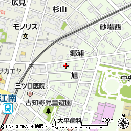 愛知県江南市北野町旭6周辺の地図