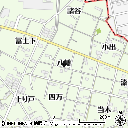 愛知県一宮市瀬部八幡周辺の地図
