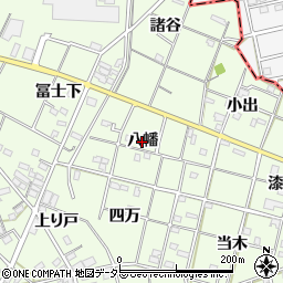 愛知県一宮市瀬部（八幡）周辺の地図