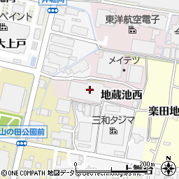 愛知県犬山市地蔵池西25周辺の地図