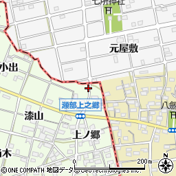 愛知県一宮市瀬部上ノ郷17-1周辺の地図