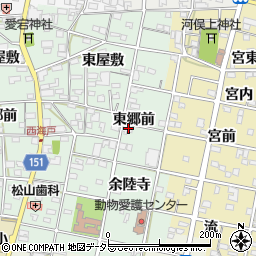 愛知県一宮市浅井町西海戸東郷前16周辺の地図