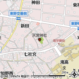 天宮神社周辺の地図
