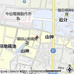愛知県犬山市山神36周辺の地図