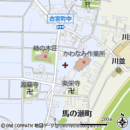 大垣市役所　大井排水機場周辺の地図