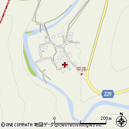 岐阜県大垣市上石津町牧田254周辺の地図