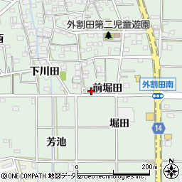 愛知県一宮市木曽川町外割田下川田39-5周辺の地図