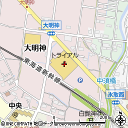 ヘアースタジオＡＳＡ　岐阜安八店周辺の地図
