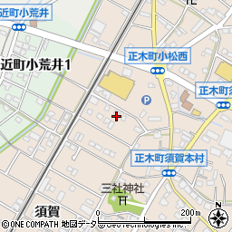 岐阜県羽島市正木町須賀周辺の地図