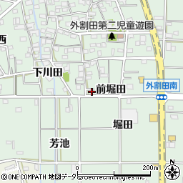 愛知県一宮市木曽川町外割田下川田39周辺の地図
