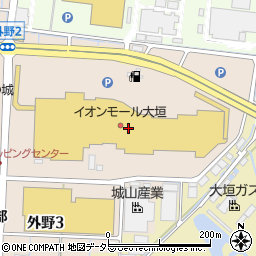 花きぬ　イオンモール大垣店周辺の地図