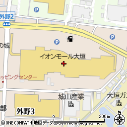 ハニーズイオンモール大垣店周辺の地図