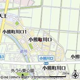 岐阜県羽島市小熊町川口周辺の地図