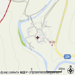 岐阜県大垣市上石津町牧田252周辺の地図