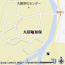 兵庫県養父市大屋町加保周辺の地図