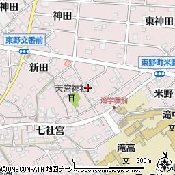 愛知県江南市東野町新田東62周辺の地図