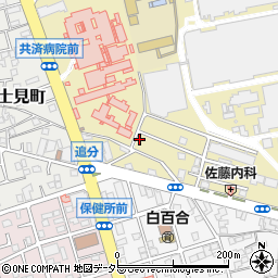 神奈川県平塚市追分6-16周辺の地図