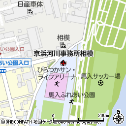 京浜河川事務所相模周辺の地図