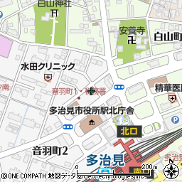ファミリーマート多治見駅北店周辺の地図