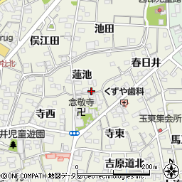 愛知県一宮市木曽川町玉ノ井蓮池119-4周辺の地図