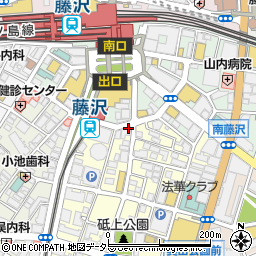 湘南鮮魚と炭焼牛たん かっこ藤沢南口店周辺の地図
