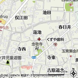 愛知県一宮市木曽川町玉ノ井蓮池119周辺の地図