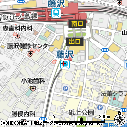 江ノ電エリアサービス株式会社　藤沢清掃事業所周辺の地図