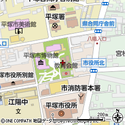 平塚市役所　青少年相談室周辺の地図