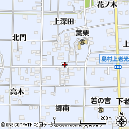 愛知県一宮市島村郷南166周辺の地図