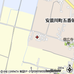 滋賀県高島市安曇川町五番領270-2周辺の地図