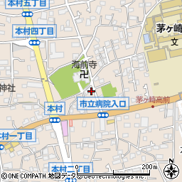 神奈川県茅ヶ崎市本村周辺の地図