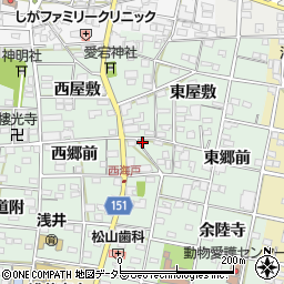 愛知県一宮市浅井町西海戸東郷前304-4周辺の地図