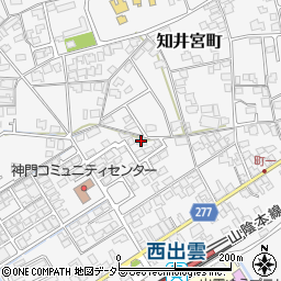 島根県出雲市知井宮町794周辺の地図