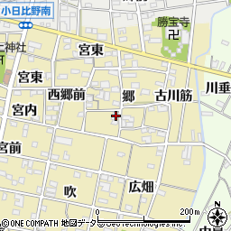 愛知県一宮市浅井町河端郷84周辺の地図