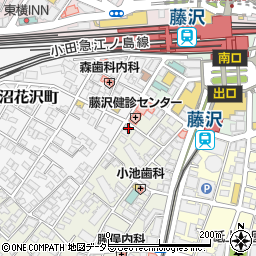 藤沢駅南口治療室周辺の地図