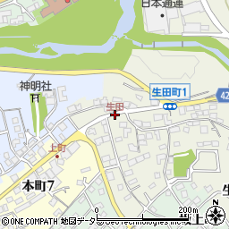 生田周辺の地図