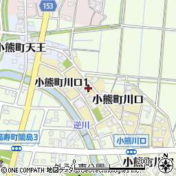 岐阜県羽島市小熊町川口13-35周辺の地図
