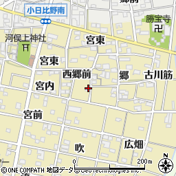 愛知県一宮市浅井町河端西郷前19周辺の地図