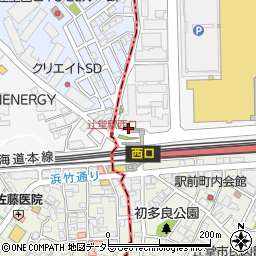 辻堂駅西口公衆トイレ周辺の地図
