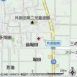 愛知県一宮市木曽川町外割田上堀田67周辺の地図