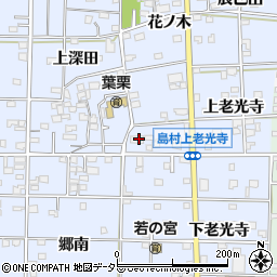 愛知県一宮市島村上老光寺周辺の地図