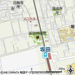 坂田神明宮周辺の地図