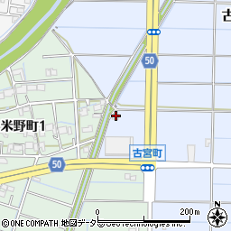 岐阜県大垣市古宮町498周辺の地図